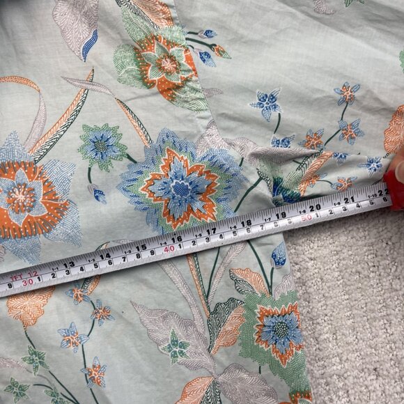 Etro Men's Powder Blue Japanese Style Floral Tropical AOP Button-Up Shirt Sz 38 - Picture 6 of 13